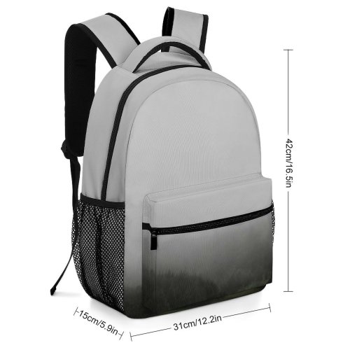 yanfind Children's Backpack Grey Fog Nyanga Zimbabwe Tree  Cloudy Haze Overcast Cloud Forest Mist Preschool Nursery Travel Bag