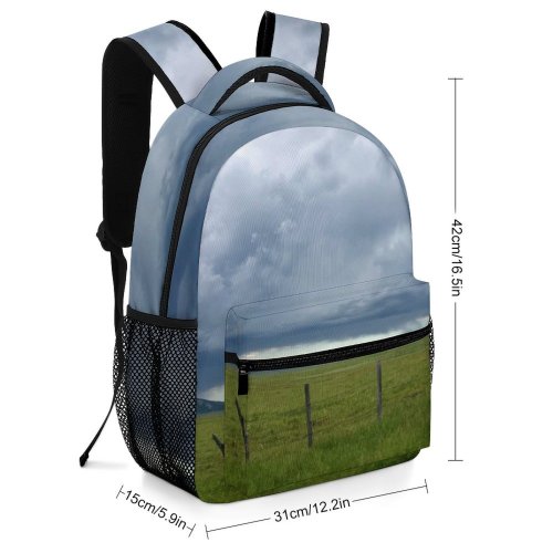 yanfind Children's Backpack Field Grassland Outdoors Countryside Farm Rural Meadow Pasture Ranch Land Grazing Grass Preschool Nursery Travel Bag
