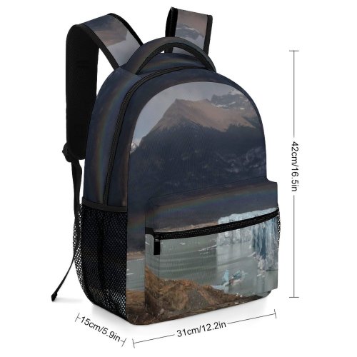 yanfind Children's Backpack Domain Pictures Outdoors Grey Snow   Public Meteorology Marine Meteorological Preschool Nursery Travel Bag