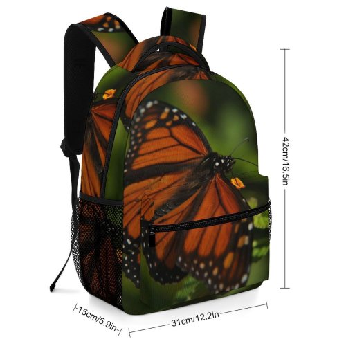 yanfind Children's Backpack Butterfly Insect Invertebrate Monarch Bee Honey Photographie Paeceful Beautiful Outdoors Macro Creative Preschool Nursery Travel Bag