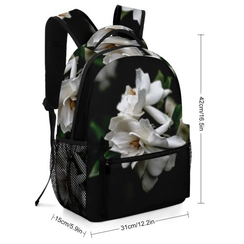 yanfind Children's Backpack Flower Plant  Rose Petal Grey Plants Leaf Bokeh Depth Field Shadows Preschool Nursery Travel Bag