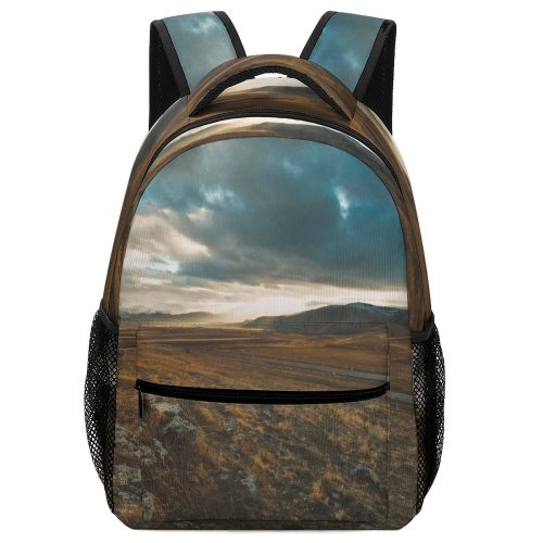 yanfind Children's Backpack Armenia  Evening Field Fields  Syunik Sunset Karahunj Cloudy Stone Preschool Nursery Travel Bag