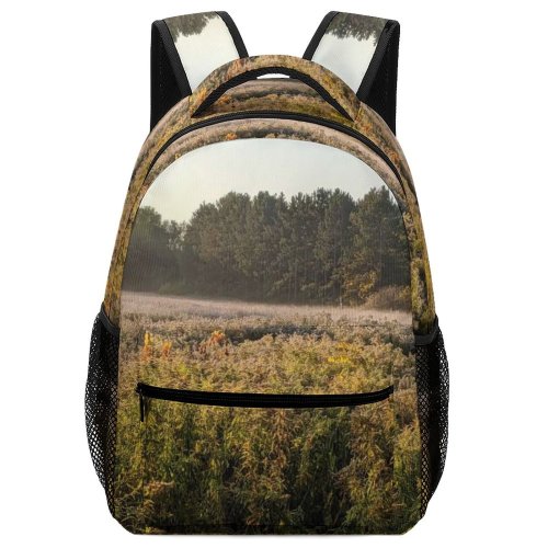 yanfind Children's Backpack Field Grassland Outdoors Countryside Farm Rural Meadow Plant Vegetation Land Grass Tree Preschool Nursery Travel Bag