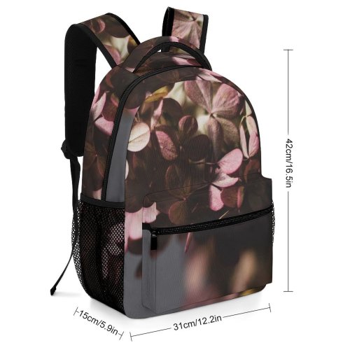 yanfind Children's Backpack Flower Plant Geranium  Detail Autumn Leaves Leaf Petal Grey Public Domain Preschool Nursery Travel Bag
