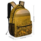 yanfind Children's Backpack Arid Rural Sunrise Countryside Plant Farm Pictures Grassland Outdoors Free Flower Preschool Nursery Travel Bag