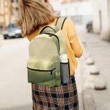 yanfind Children's Backpack Fog Outdoors Mist Tree Road Path Foggy Landscape Fall Autumn Field Rural Preschool Nursery Travel Bag