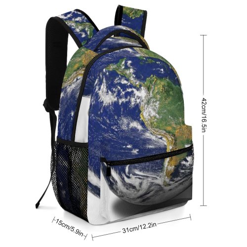 yanfind Children's Backpack Planet Globe Continents Countries Communication Network Advance Space Preschool Nursery Travel Bag