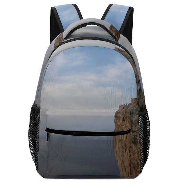 yanfind Children's Backpack Cliff Outdoors Grey Mallorca Spain  Majorca Mirador Es Colomer Public Domain Preschool Nursery Travel Bag