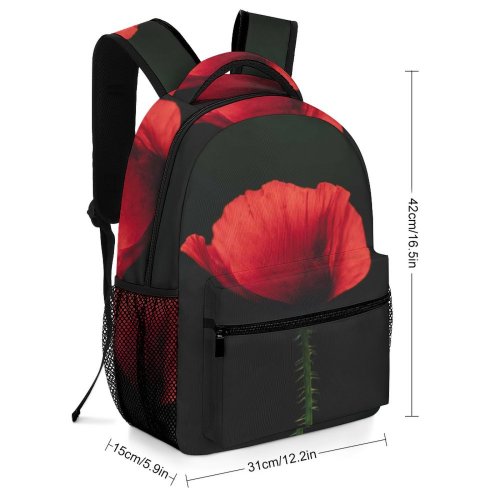 yanfind Children's Backpack Flora Petals Anzac Samsung Plant Bloom IPhone Iphone Flower Poppy Preschool Nursery Travel Bag