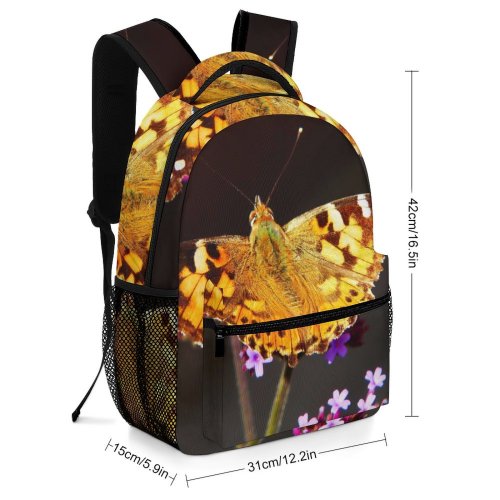 yanfind Children's Backpack Butterfly Insect Invertebrate Monarch Plant Preschool Nursery Travel Bag