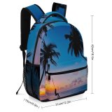 yanfind Children's Backpack For Maldives Vacation Coconut Palm Desktop Sunset Island Paradise Beach Sunrise Tropical Preschool Nursery Travel Bag