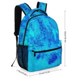 yanfind Children's Backpack Experiment Aqua  Abstract Turquoise HQ Texture Patterm Images Ocean Preschool Nursery Travel Bag