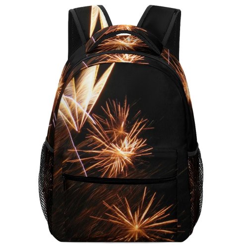 yanfind Children's Backpack Big Firework Fireworks Eve Diwali Midnight Festival Year's Event Fte Darkness Preschool Nursery Travel Bag