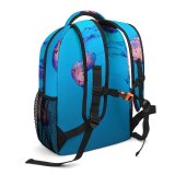 yanfind Children's Backpack Beautiful Invertebrate Header  Underwater Desktop Jellyfish Marine  Aquarium Turquoise Ocean Preschool Nursery Travel Bag