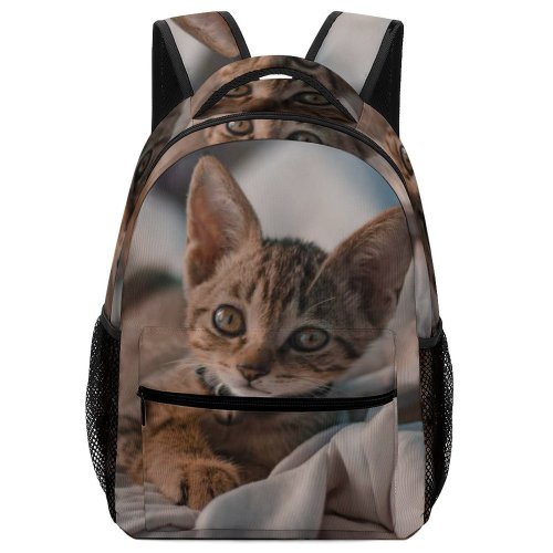 yanfind Children's Backpack Lazy Outdoors Cute Sleep Love Cat Little  Relaxation Bed Family Kitten Preschool Nursery Travel Bag