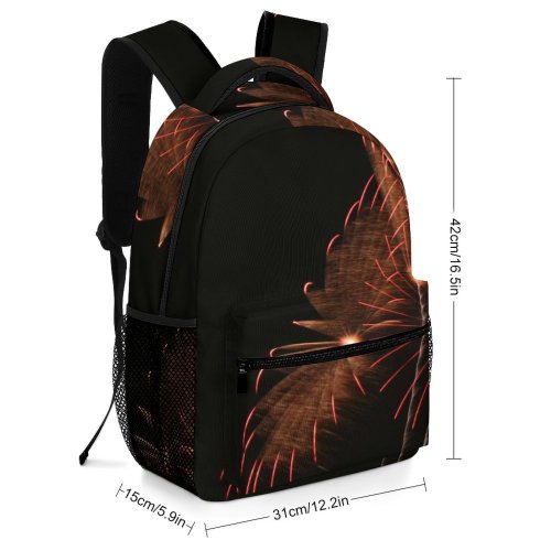 yanfind Children's Backpack Fireworks Japan Tripod Night Matsudo Diwali Midnight Fte Darkness Festival Year's Eve Preschool Nursery Travel Bag