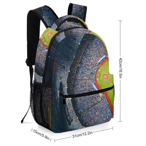 yanfind Children's Backpack Ballpark City Baseball Design Lights Sports Toronto Grass Crowd Colour Field Audience Preschool Nursery Travel Bag