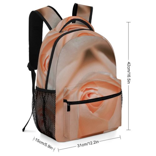 yanfind Children's Backpack Floral Rose Plant Creative Bloom Bud Pictures Macro Flora Grey Detail Preschool Nursery Travel Bag