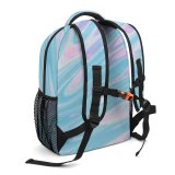 yanfind Children's Backpack Canvas Art  Texture Acrylic Abstract Pastel  Wave Preschool Nursery Travel Bag