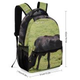 yanfind Children's Backpack Cattle Cow Field Grassland Outdoors Countryside Farm Rural Meadow Pasture Ranch Grazing Preschool Nursery Travel Bag