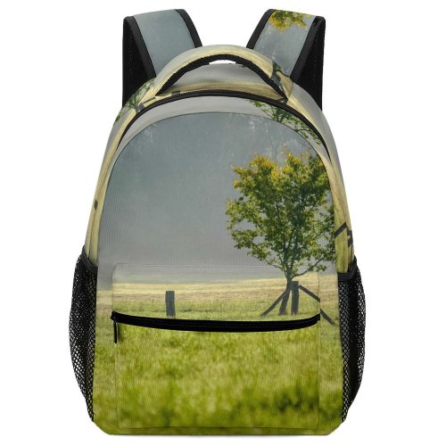 yanfind Children's Backpack Field Tree Savanna Europe Domain Rural Helsa Plant Public Trunk Travel Preschool Nursery Travel Bag
