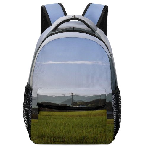 yanfind Children's Backpack Field Grassland Outdoors Countryside Paddy Plant Vegetation Preschool Nursery Travel Bag