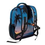 yanfind Children's Backpack For Maldives Vacation Coconut Palm Desktop Sunset Island Paradise Beach Sunrise Tropical Preschool Nursery Travel Bag