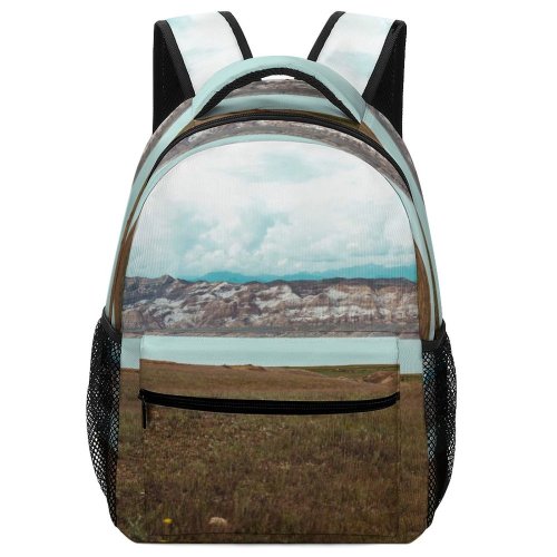 yanfind Children's Backpack Coast Scenery Tundra Range Promontory Field  Wilderness Free Ocean Shoreline Preschool Nursery Travel Bag
