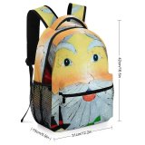 yanfind Children's Backpack Father Christmas Santa Comp Garden Gnome Lawn Ornament Fictional Art Preschool Nursery Travel Bag