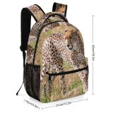 yanfind Children's Backpack Leopard Species Carnivore Grass Cheetah Wild  Outdoors Hunter Wildlife Barbaric Endangered Preschool Nursery Travel Bag