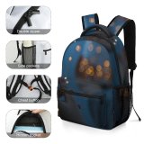 yanfind Children's Backpack  Girl Magic Dark Design Illuminated Lights Jar Portable Hands Depth Touch Preschool Nursery Travel Bag