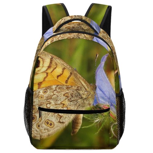 yanfind Children's Backpack Butterfly Invertebrate Insect Purple Bokeh Cactus Flora Plant Preschool Nursery Travel Bag