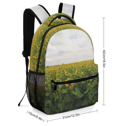 yanfind Children's Backpack Flower   Flora Plant Field Новосиль Chernskiy Rayon Sky Cloud Meadow Preschool Nursery Travel Bag