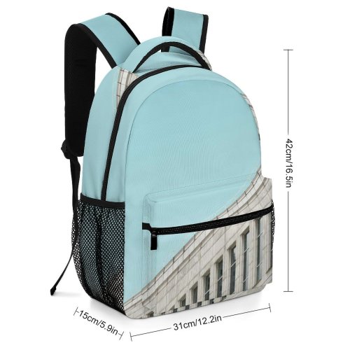 yanfind Children's Backpack Building London Office Canary Wharf United  Sky Conceret  Parallel Facade Preschool Nursery Travel Bag