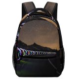 yanfind Children's Backpack  Street City Dark Time Guidance Hurry Lapse Fast Evening Asphalt Travel Preschool Nursery Travel Bag