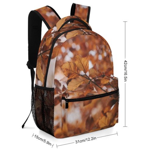 yanfind Children's Backpack Autumn Tree Leaf Outdoors Abstract Branch Season Fall Leaves Preschool Nursery Travel Bag