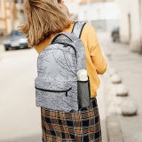 yanfind Children's Backpack Grey Snow Outdoors Winter Plant Tree  France  Frost Creative Commons Preschool Nursery Travel Bag