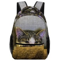 yanfind Children's Backpack Paws Cat Tabby Kitten Pet Preschool Nursery Travel Bag
