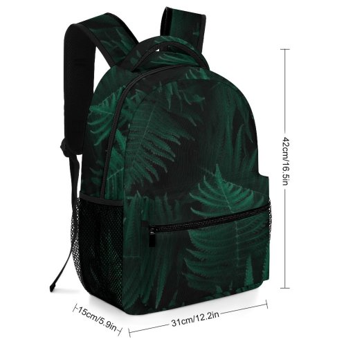 yanfind Children's Backpack Plants Foliage Frond Botany Plant Dark Leaves Growth Preschool Nursery Travel Bag