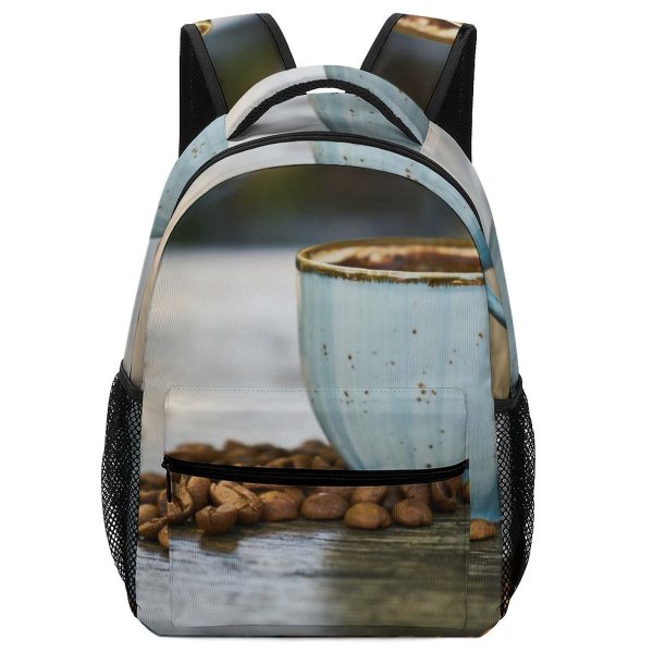 yanfind Children's Backpack  Focus Seeds Delicious Espresso Caffeine Cup Depth Field Turkish Beans Bokeh Preschool Nursery Travel Bag