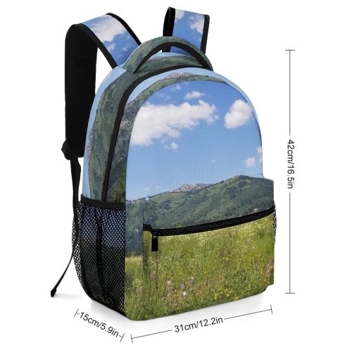 yanfind Children's Backpack Field Grassland Outdoors Countryside Farm Rural Meadow Grass Plant Pasture Ranch Stock Preschool Nursery Travel Bag