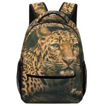 yanfind Children's Backpack Leopard Big Eyes Carnivore Dangerous Wild  Outdoors Whiskers Hunter Wildlife Cage Preschool Nursery Travel Bag