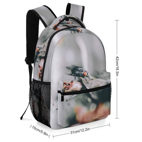 yanfind Children's Backpack Bee Honey Insect Invertebrate Beak Birds  Agelaius Blackbird Finger Grey Gecko Preschool Nursery Travel Bag