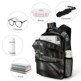 yanfind Children's Backpack  Street Plant City Lights Downtown Evening Travel  Light Buildings Urban Preschool Nursery Travel Bag