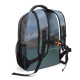 yanfind Children's Backpack Grey Outdoors  Range Slope Scenery Land Plateau Promontory  Lake Road Preschool Nursery Travel Bag