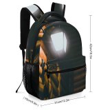 yanfind Children's Backpack Dark Metal Outdoors Wooden Light Lamp Cabin Night Wall Preschool Nursery Travel Bag