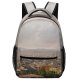 yanfind Children's Backpack City Metropolis Urban Town Building Outdoors Landscape Scenery Aerial Architecture Steeple Preschool Nursery Travel Bag