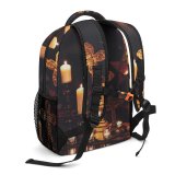 yanfind Children's Backpack  Focus Dark Candles Lighted Religion  Illuminated Depth Evening Field Light Preschool Nursery Travel Bag