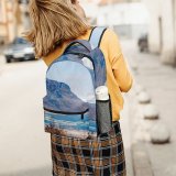 yanfind Children's Backpack Coast Scenery Promontory Slope  Mesa Free Ocean Shoreline  Stock Preschool Nursery Travel Bag