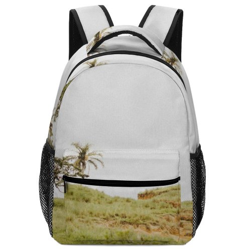 yanfind Children's Backpack Landscape Savanna Plant Creative Pictures Grassland Outdoors Tree Vegetation Sc Field Preschool Nursery Travel Bag